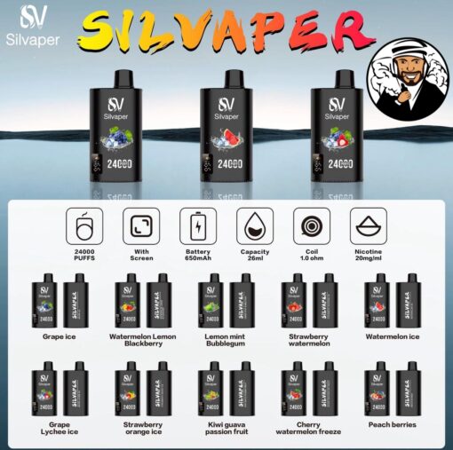 Silvaper 24000 Puffs Disposable